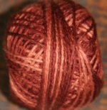 Rust-Valdani 3 strand floss, punch needle, hand dyed floss, heirloom collection