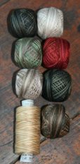 Have Ye Any Wool Floss Kit-punch needle patterns, needle punch, floss, valdani 3 strand floss, country stitches, with thy needle and thread, wool, hand dyed