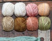 Speckled Eggs Floss Kit-valdani 3 strand floss, punch needle, speckled eggs, brenda gervais, with thy needle and thread