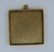 Grande Pendant Square Single Loop - Gold-patera jewelry findings