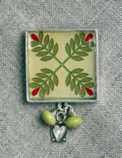 Four Corners Quilt Block Pin-nunn designs, patera jewelry findings, quilt, quilt block jewelry, jewelry for quilters