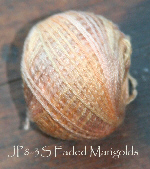 Faded Marigolds-Valdani 3 strand floss, embroidery floss, valdani, punch needle