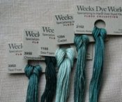 Weeks Dye Works Floss - 5 yds./2.00-weeks dye works, hand dyed floss, floss, hand dyed, embroidery