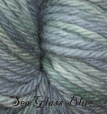 Sea Glass Wool Yarn-hand dyed, wool, yarn, punch needle, rughooking