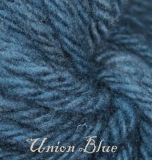 Union Blue Wool Yarn-hand dyed, wool yarn, punch needle, rughooking