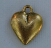 Large Heart Charm - Gold