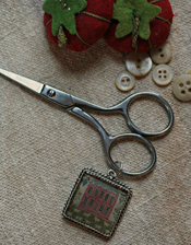 Schoolgirl Scissors & Fob - Margaret Lucas (silver)