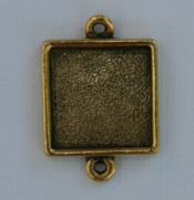 Mini Link Square Douple Loop - Gold-patera jewelry findings