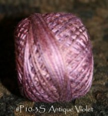 Antique Violet 3 Strand Floss-valdani, hand over dyed, floss, 3 strand, punch needle