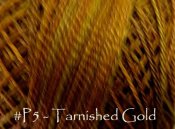 Tarnished Gold Pearl Cotton-Valdani, pearl cotton, hand dyed