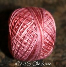 Old Rose 3 Strand Floss-valdani, hand over dyed, floss, 3 strand, punch needle