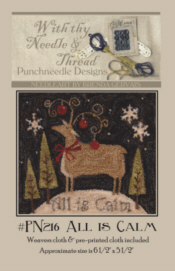 All is Calm-All is Calm, punch needle, brenda gervais, with thy needle and thread