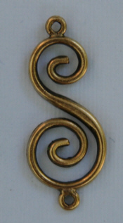 Swirl Connector - Gold