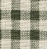 Green & White Gingham Fabric