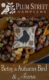 Betsy's Autumn Bird and Acorn